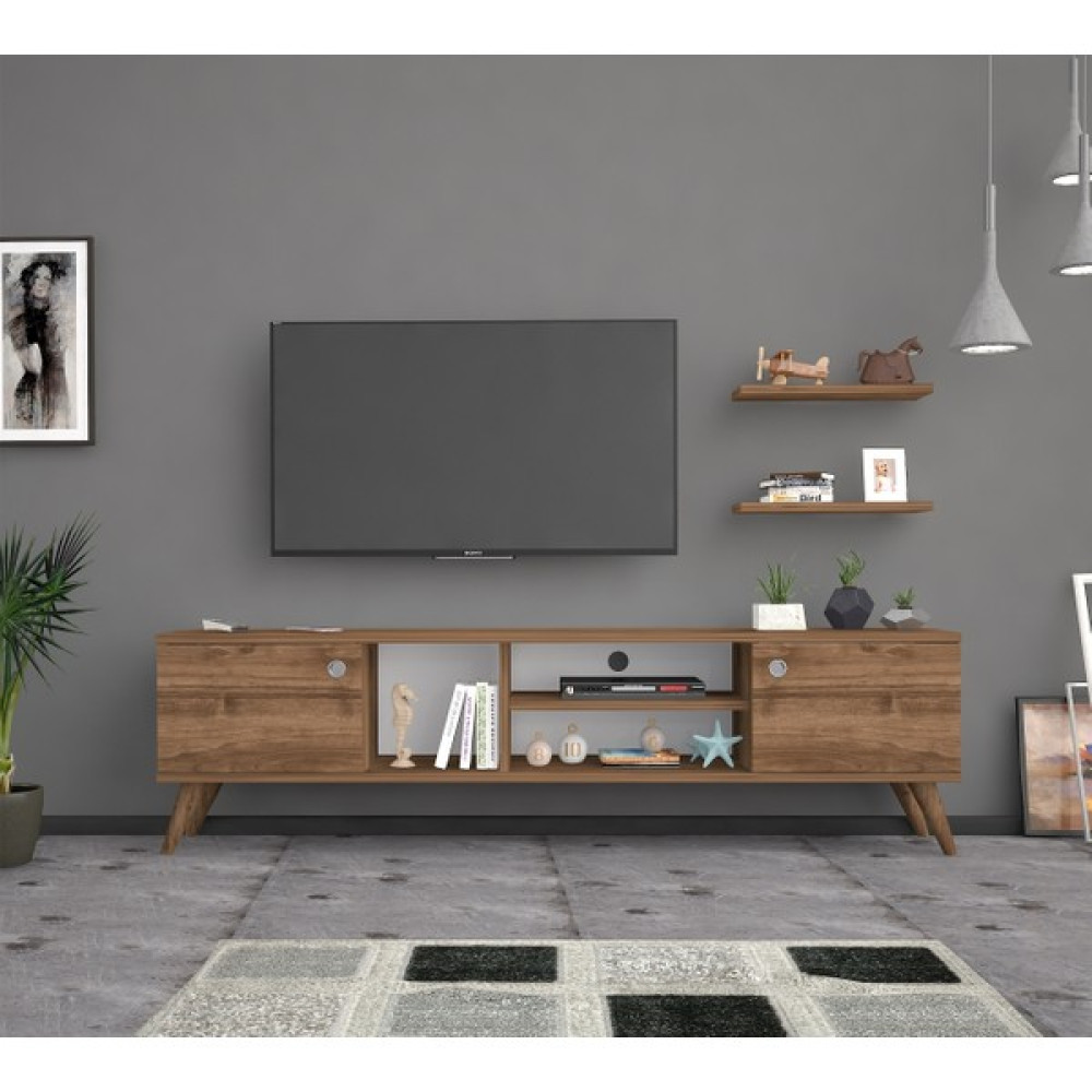 Mbes Mobilya Esin Ceviz 160 cm Tv Ünitesi Tv Ünitesi / Sehpası Fiyatı