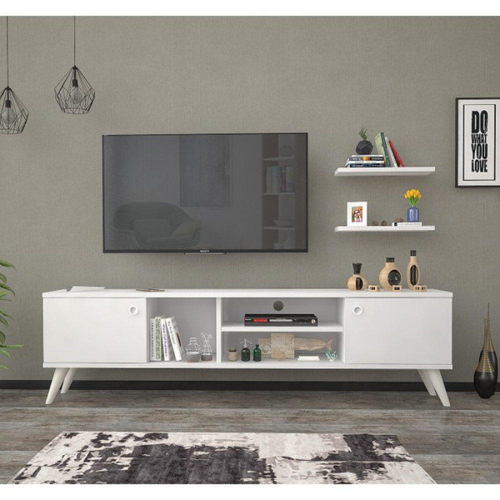 Mbes Mobiya Esin Beyaz 160 cm Tv Ünitesi Tv Ünitesi / Sehpası Fiyatı
