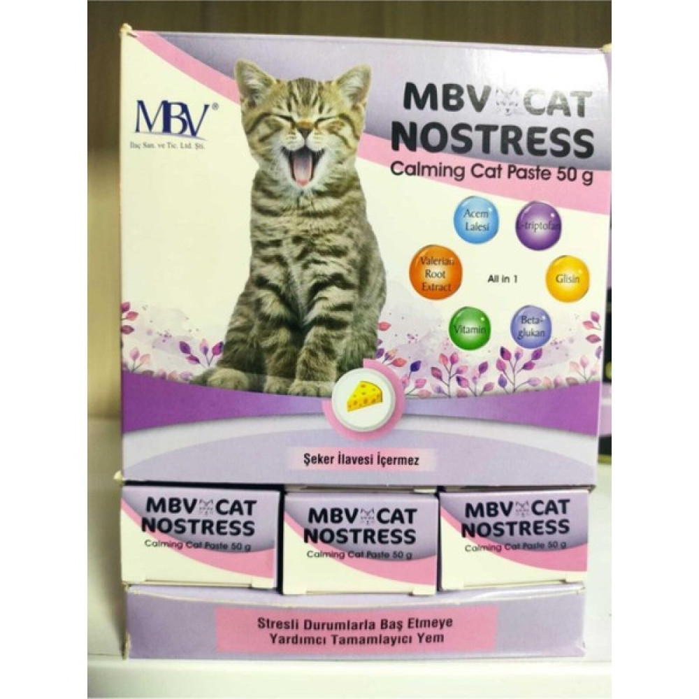 MBV Cat Nostress Stresli Durumlarda Baş Etmeye Yardımcı Tamamlayıcı Yem Oto Boyaları Fiyatı