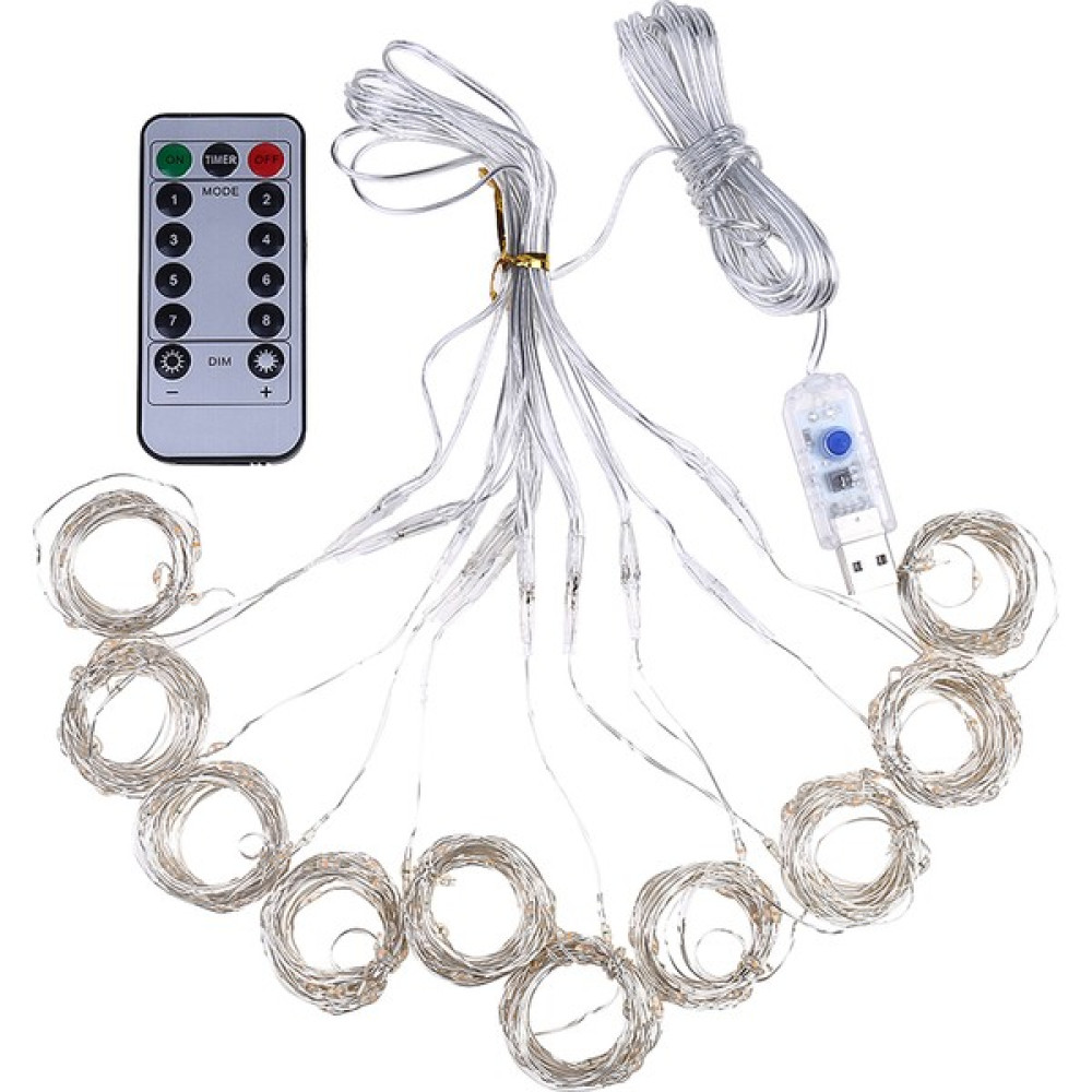 Mbw 3000 x 3000 mm 300 Leds USB Perde Işık Bakır Tel (Yurt Dışından) - 3 m - RGB Led Aydınlatmalar Fiyatı
