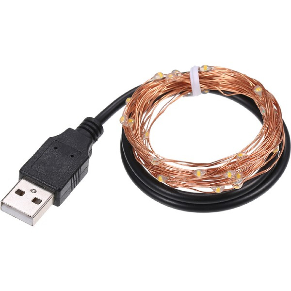 MBW DC5V 0.2 W 2 Metre 20LED Bakır Tel Dize Işık USB Powered Led Aydınlatmalar Fiyatı