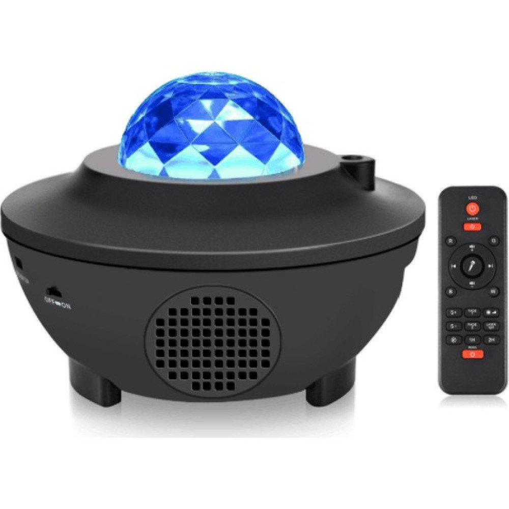 MBW Uzaktan Kumandalı Bluetooth Hoparlör Yıldızlı LED Parti Işığı Projeksiyon Lambası (Yurt Dışından) - Siyah Gece Lambası Fiyatı