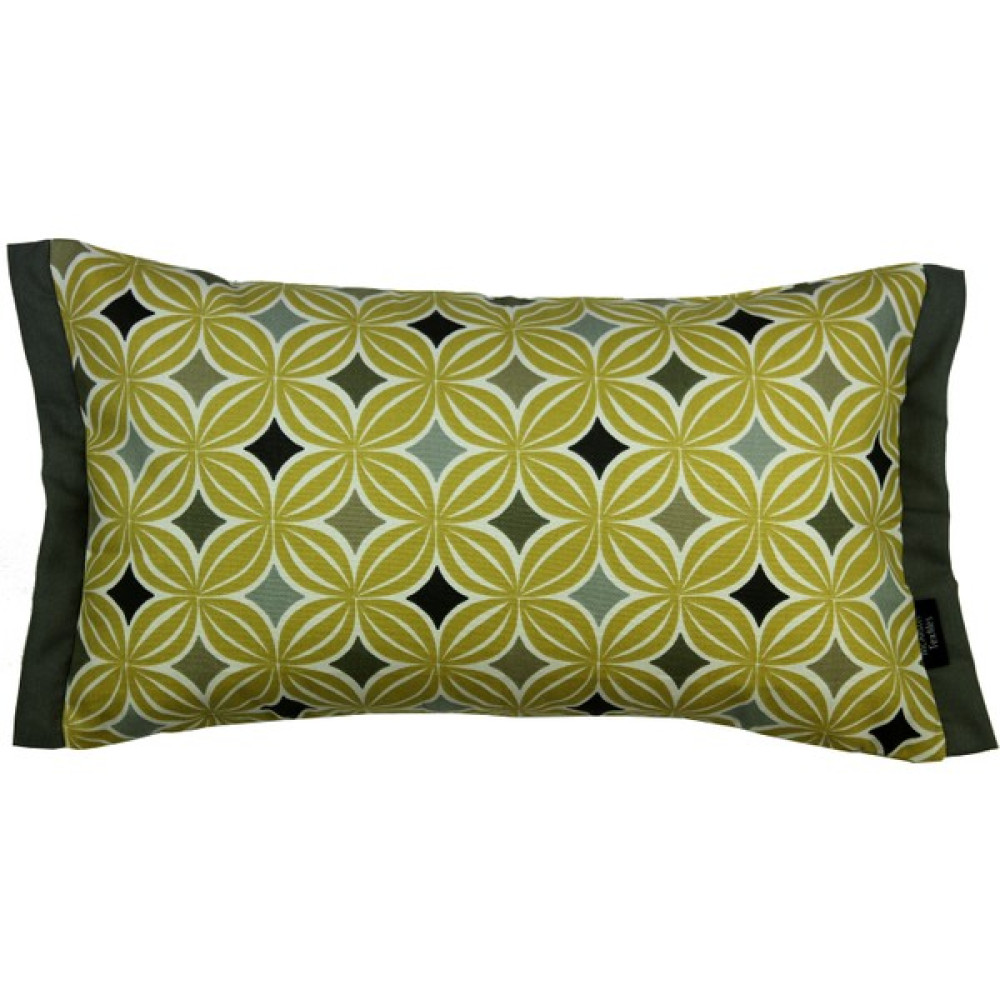 Mcalister Textiles Copenhagen Laıla Yastık Kılıfı I Sarı Üçgen Baskı Geometrik Desenli Tasarım Dikdörtgen Yastık Kılıfı 50X30CM - 50 x 30 cm Kırlent / Mobilya Yastığı Fiyatı