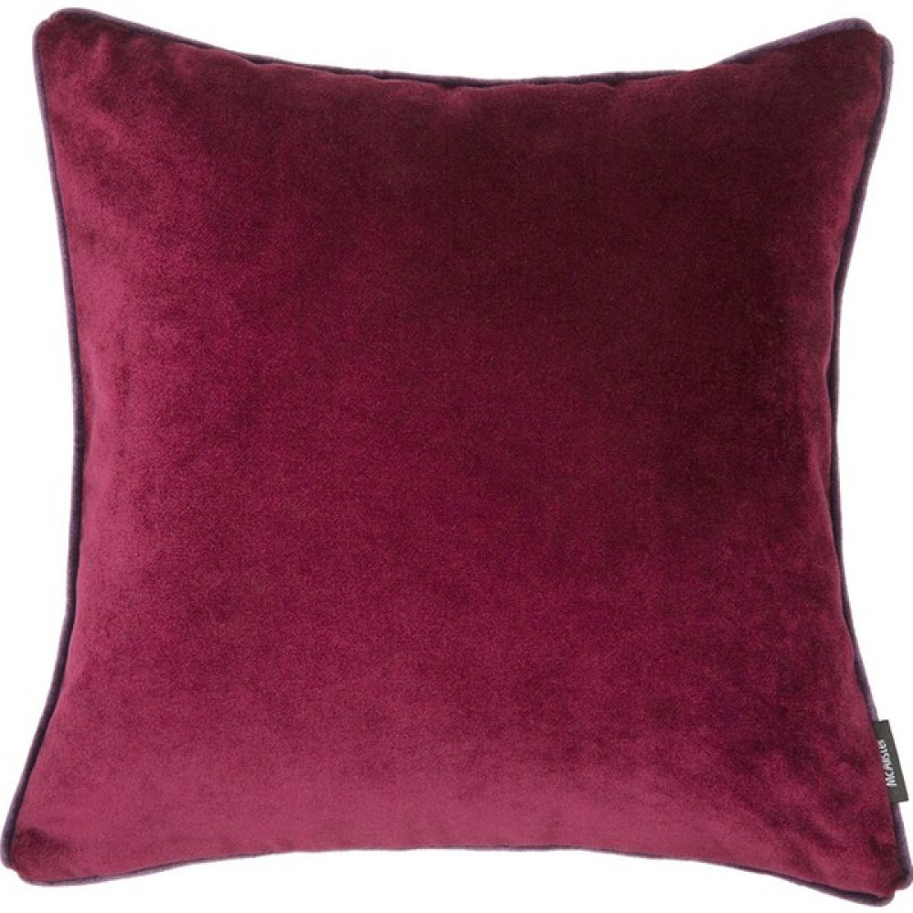 McAlister Textiles Mat KadifeDekoratif Yastık Kılıfı Kırlent Bordo 60cm*60cm Kırlent / Mobilya Yastığı Fiyatı