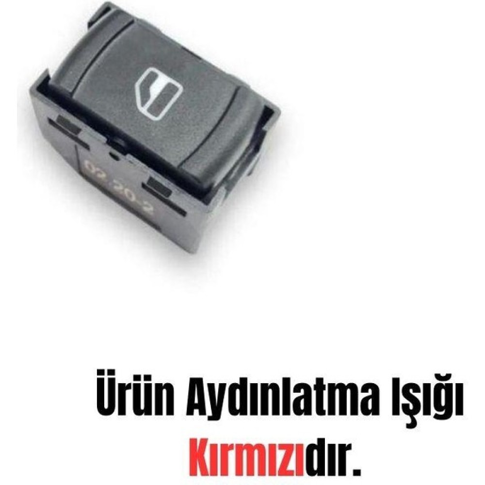 Mcar Sağ Ön Kapı Cam Açma Düğmesi Vw Golf 4 1998-2004 3B0959855B Oto Cam Aksesuarları Fiyatı