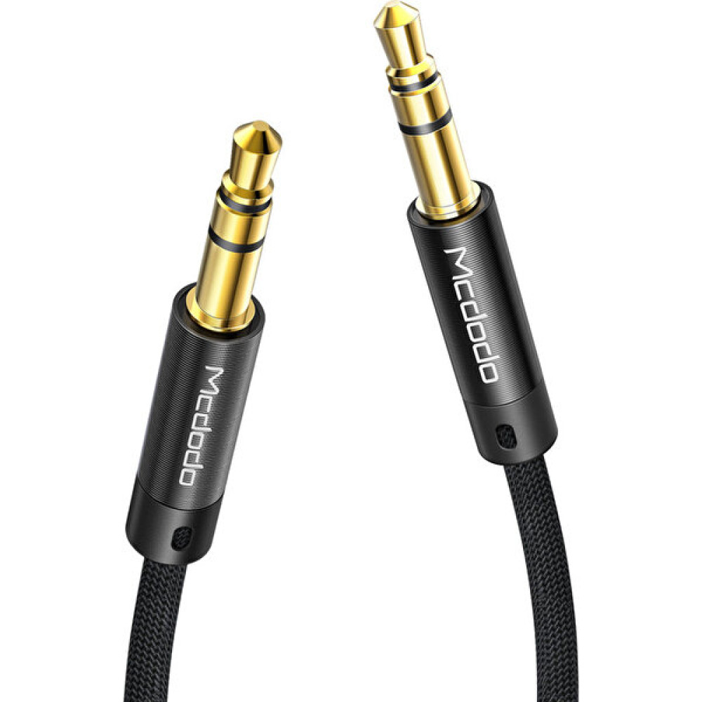 Mcdodo Ca-664 3.5mm Aux Örgü Ses Kablosu 4FT/1.2m -Siyah Cep Telefonu Kablosu Fiyatı