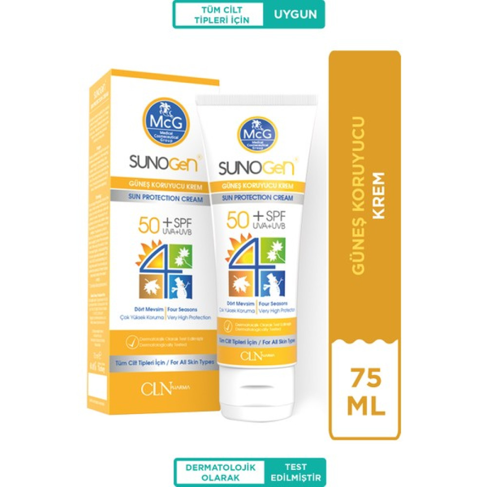 Mcg Yeni Sunogen Güneş Kremi Spf 50 Güneş Kremleri ve Losyonları Fiyatı