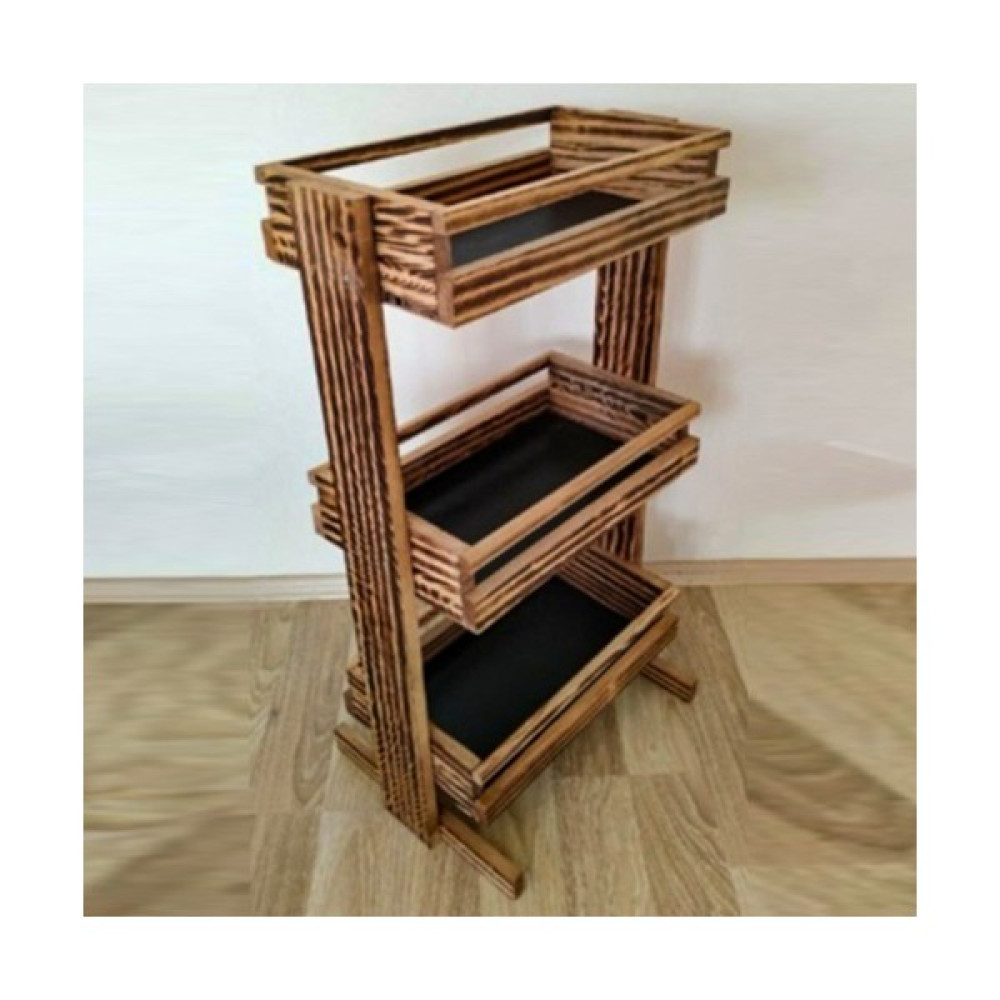 Mch Doğal Ahşap Sebzelik Sebze Rafı 43 x 32 x 80 cm Saklama Kapları Fiyatı