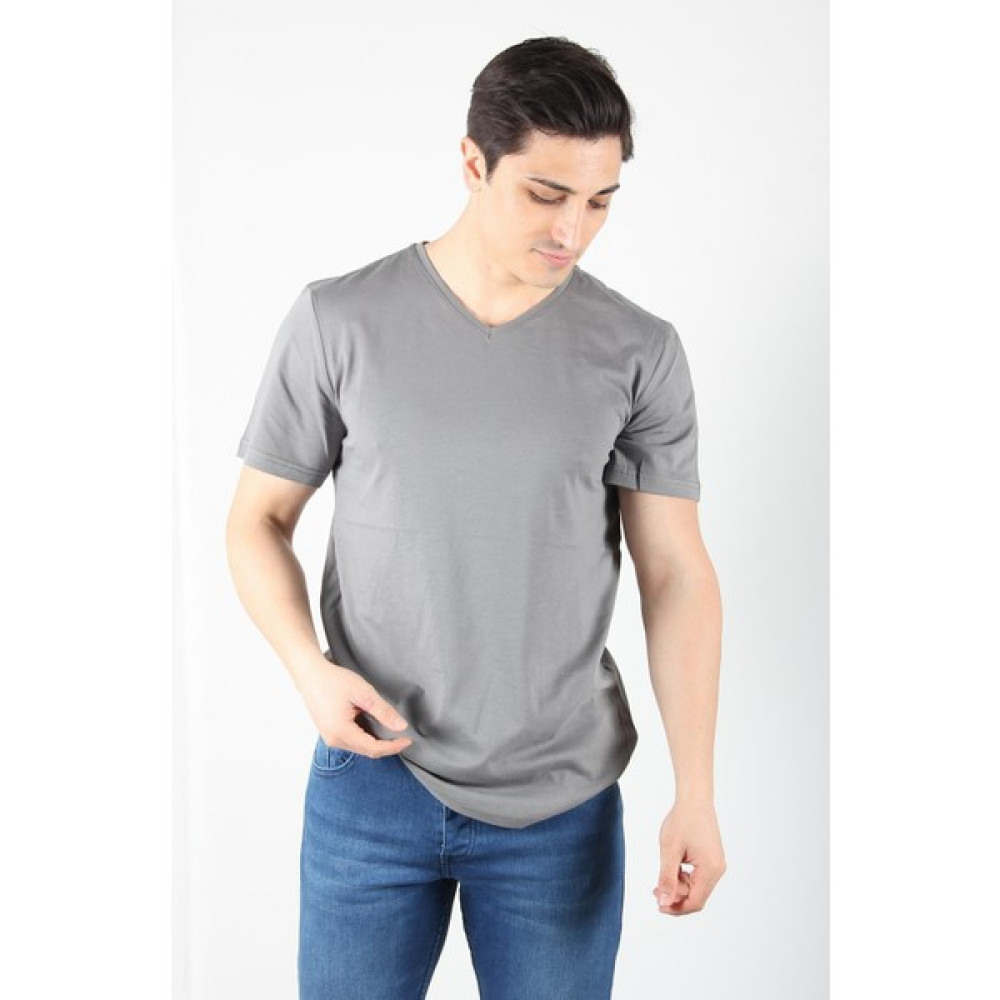 Mckanzie 2021 V Yaka Basic Süprem Regular Fit T-Shirt Erkek T-shirt Fiyatı