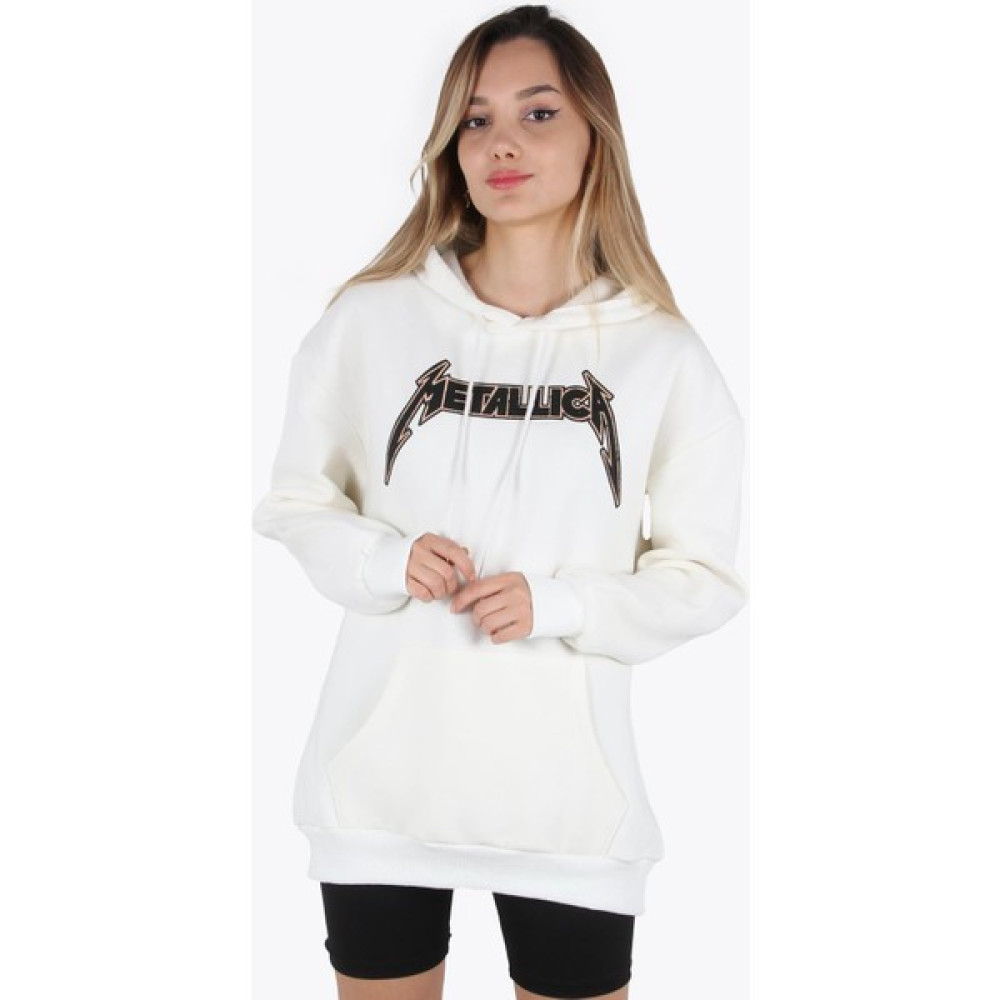 Mckanzie KB038 Metalica Baskılı Sweat Bayan Sweatshirt Fiyatı