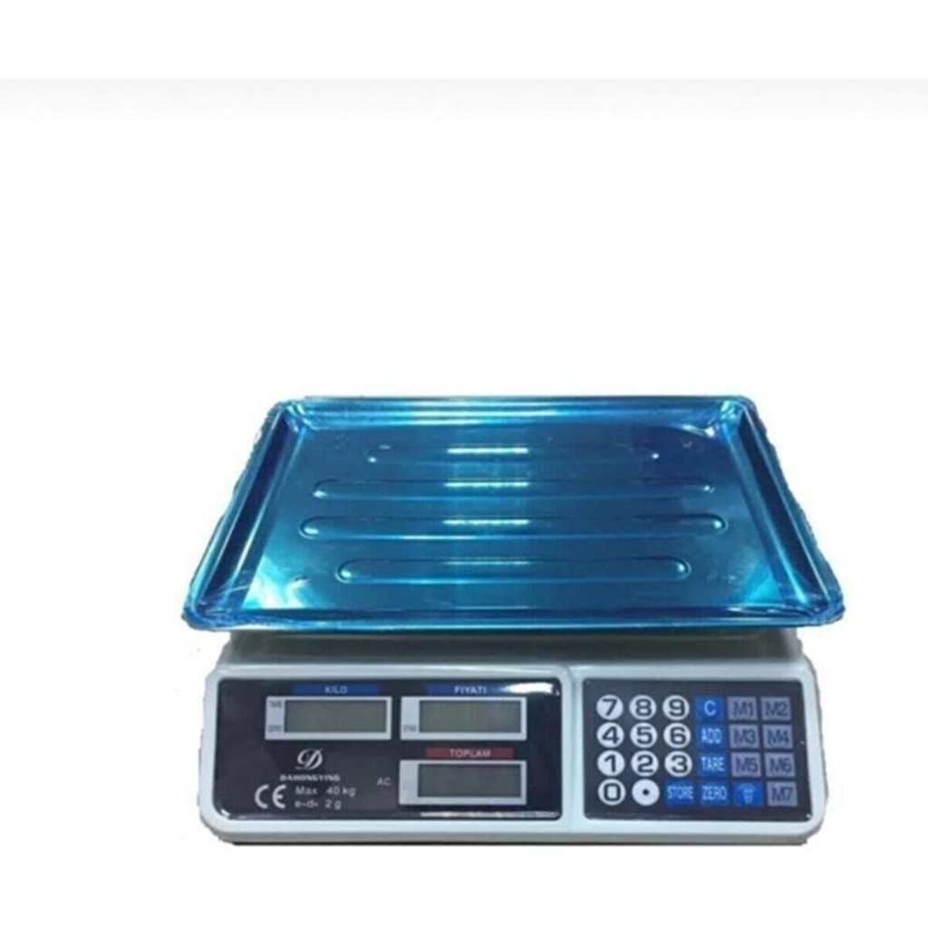 Mcm Metal Ölçüm Tartısı Elektronik Terazi Bakkal Manav Market ve Pazarcı Tartısı 40KG Diğer Fiyatı