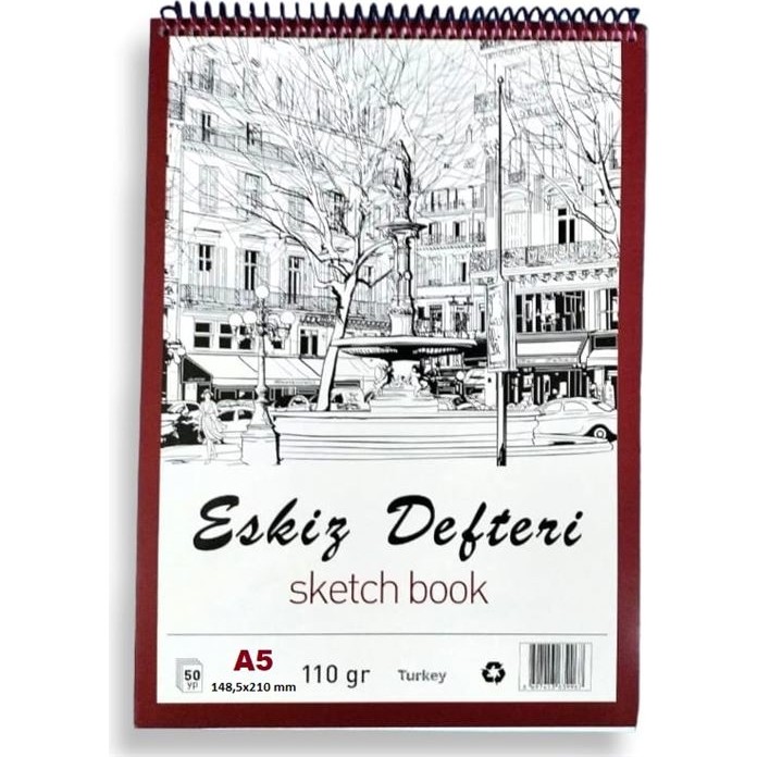Mcolor Eskiz Defterı A5 Üstten Spiralli 110 gr 50 Yaprak Defter & Kağıt Ürünleri Fiyatı