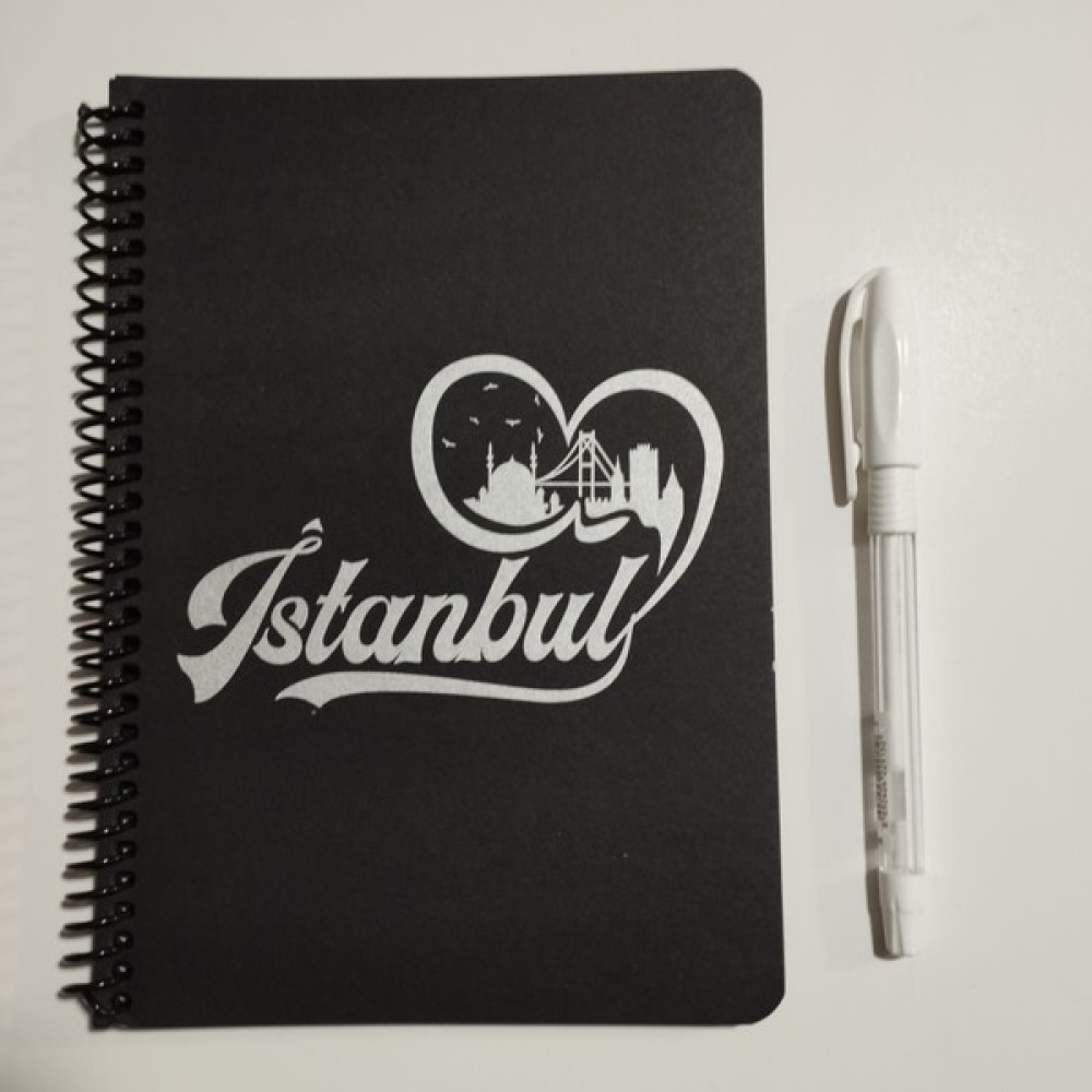 Mcolor Siyah Defter Beyaz Kalem 50 Yp 14X19 cm Spiralli Defter Fiyatı