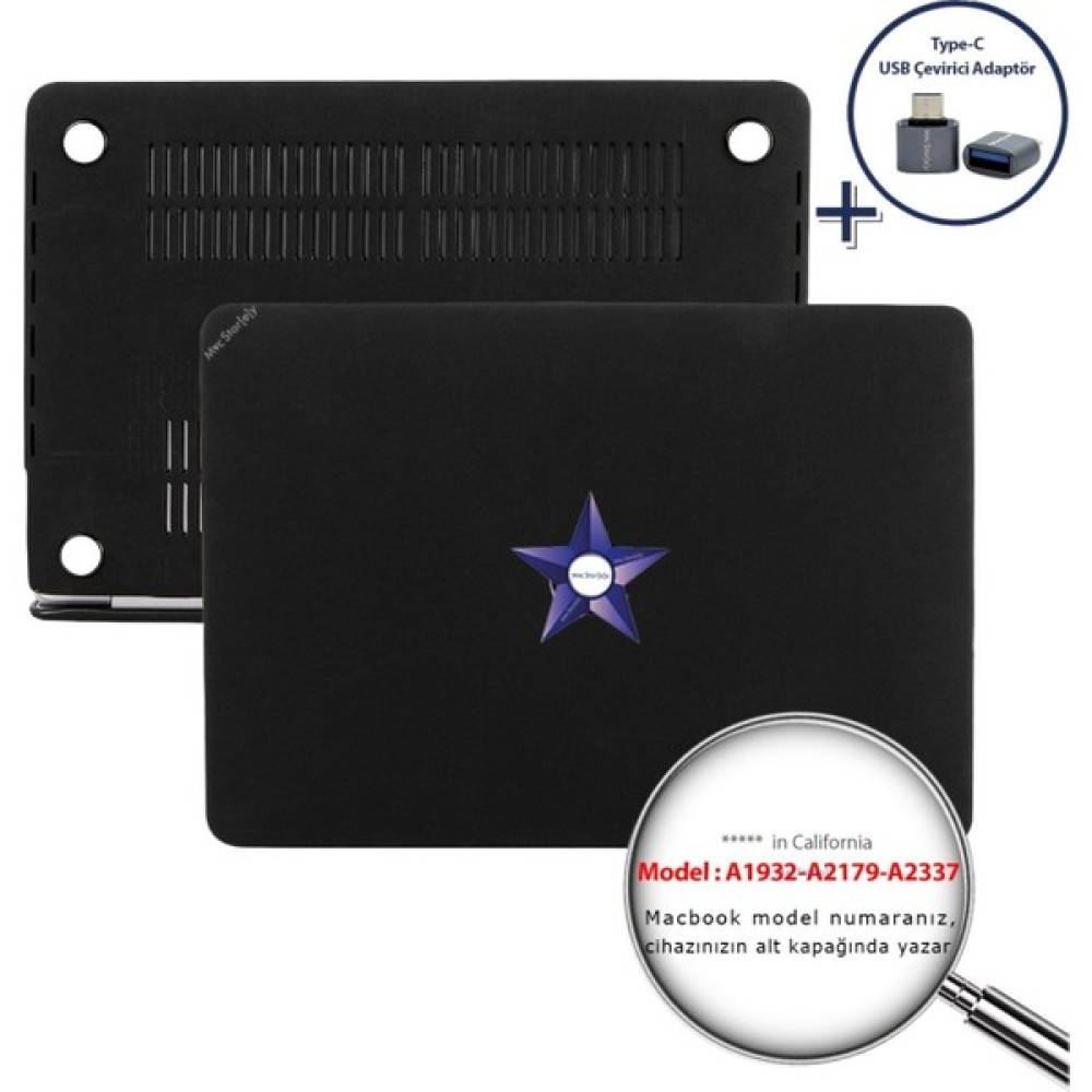 McStorey Macbook Air M1 Kılıf 13 inç A1932 A2179 A2337 ile Uyumlu Goat - Siyah Tablet Pc Aksesuarları Fiyatı