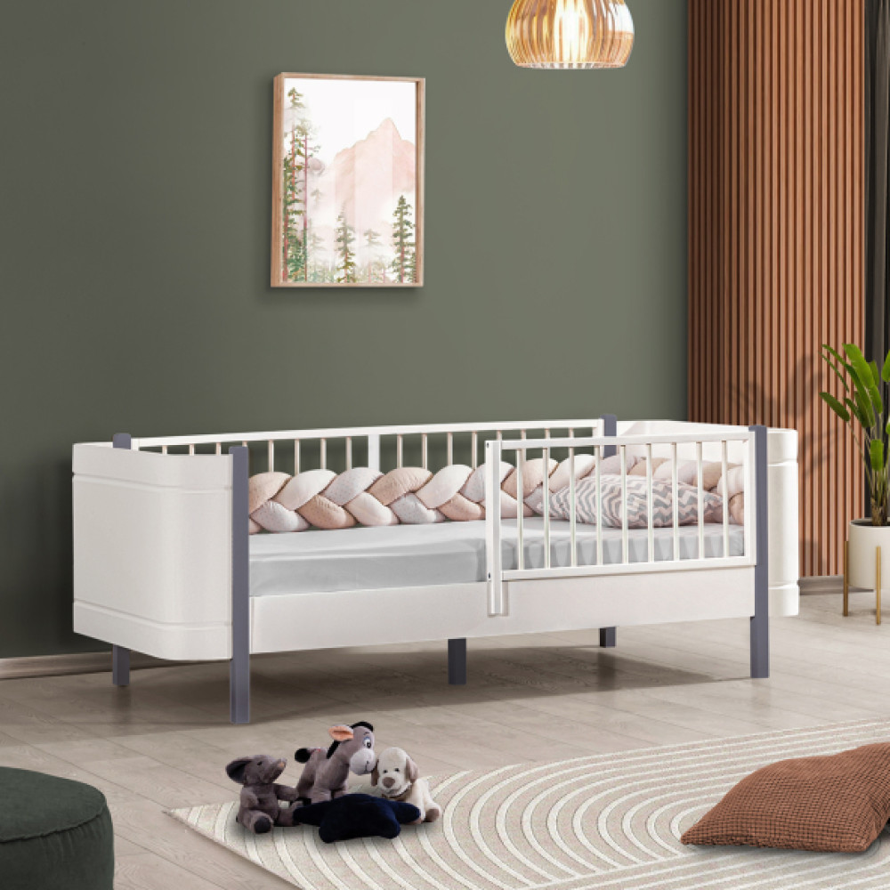 Mdf Karyola, Lidya Montessori Yatak - Gri 90X190 Cm Kanepe & Çekyat Fiyatı