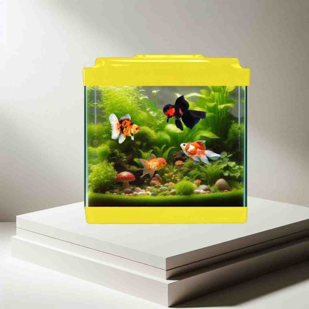 Mdizmir Küçük Akvaryum Mini Akvaryum Nano Akvaryum 20 cm Akvaryum 5 Lt Karışık Renklerde Gönderilir. Evcil Hayvan Ürünleri Fiyatı