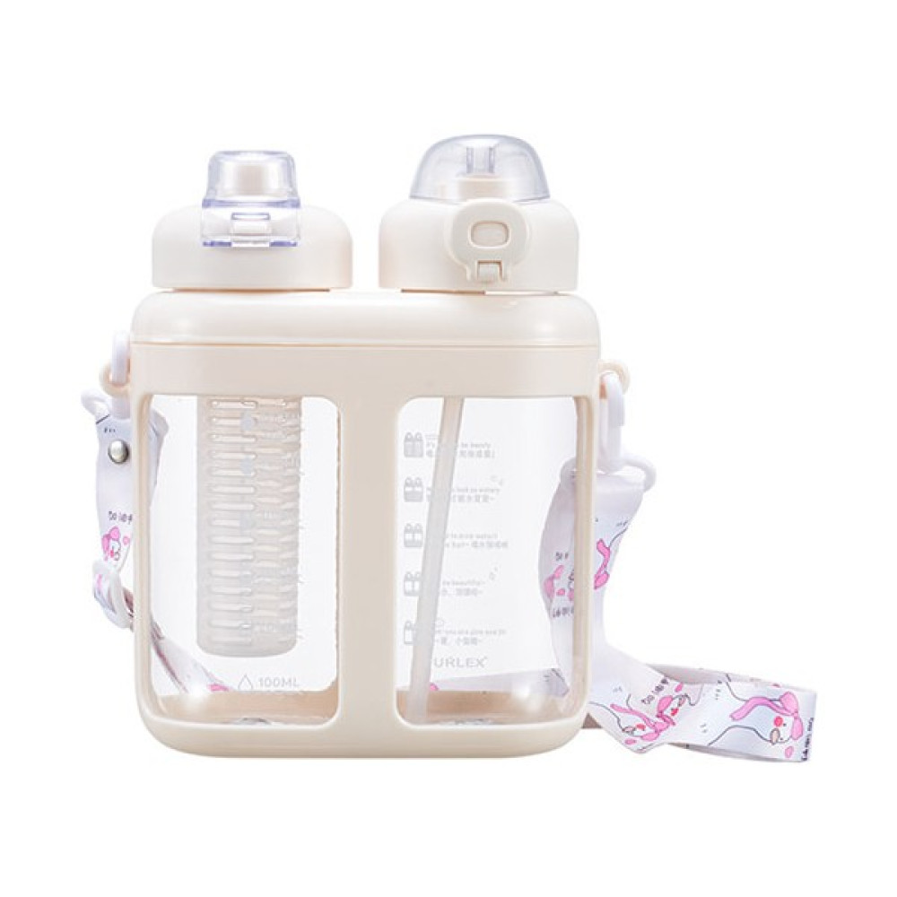 Mdsj 1600ML Çift Içki Çift Depo Su Bardağı (Yurt Dışından) - Beyaz - 1 Adet Suluk Fiyatı