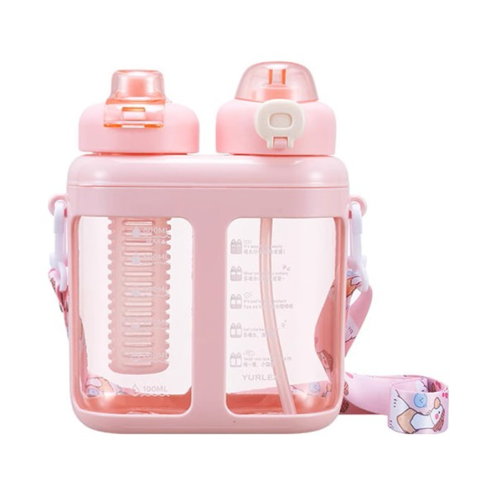 Mdsj 1600ML Çift Içki Çift Depo Su Bardağı (Yurt Dışından) - Pembe - 1 Adet Suluk Fiyatı