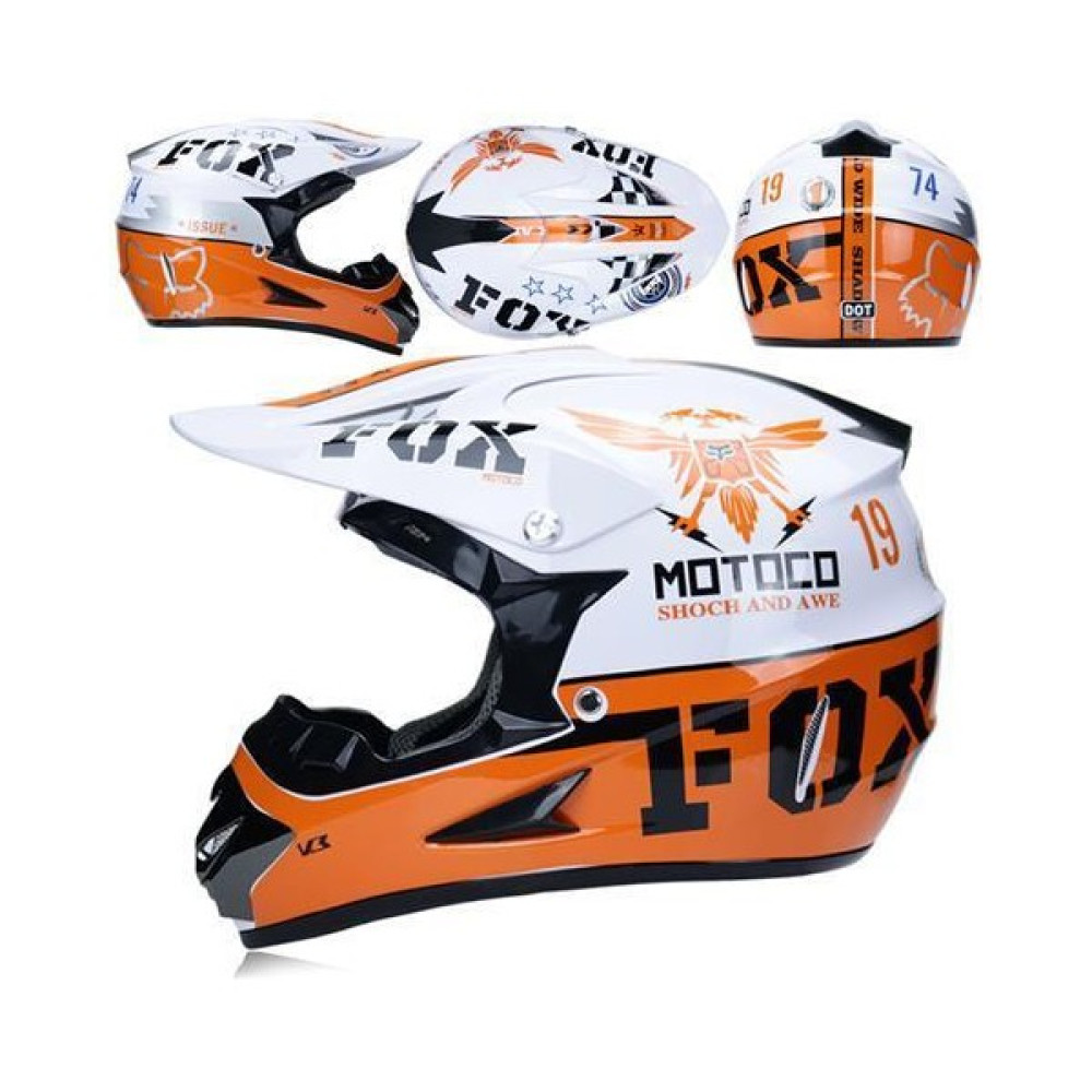 Mdsj 24 Eagles Offroad Yarış Tam Kask Motosiklet Çarpışma Kaskı (Yurt Dışından) - Beyaz - M Motorsiklet Sürücü Koruyucu Aksesuarlar Fiyatı