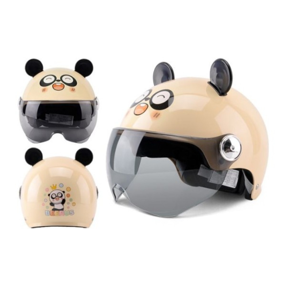 Mdsj 709ABS Mutlu Panda Çocuk 3c Güvenlik Kask (Yurt Dışından) - Standart - Haki Motorsiklet Kaskları Fiyatı