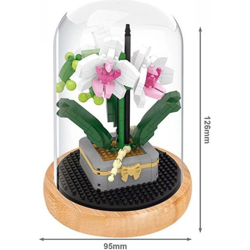 Mdsj Phalaenopsis Kalıcı Çiçek Yapı Taşları Doğum Günü Hediyesi Pelet Montaj Oyuncak (Yurt Dışından) - Bitki blokları Legolar ( Yapım Oyuncakları ) Fiyatı