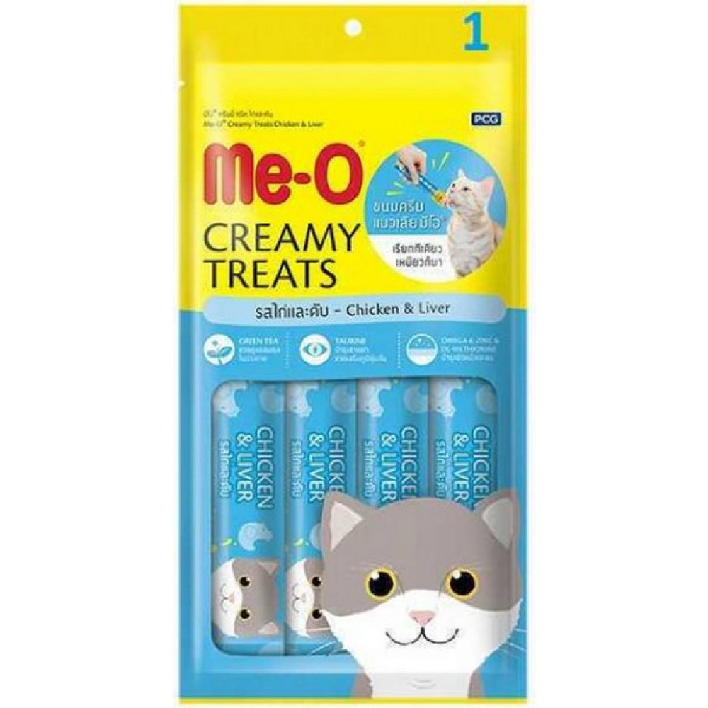 Me-O Creamy Treat Tavuk & Ciğer Kedi Ödülü 4X15GR (12 Adet) Evcil Hayvan Ürünleri Fiyatı