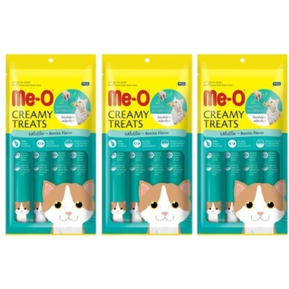 Me-O Creamy Treats Kurutulmuş Ton Balıklı Sıvı Kedi Ödül Maması (4X15 Gr) x 3 Adet Evcil Hayvan Ürünleri Fiyatı