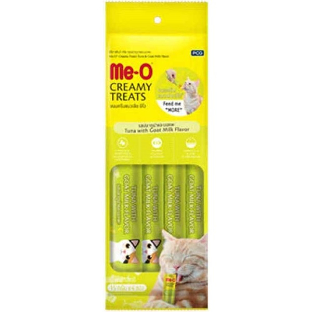 Me-O Creamy Treats Ton Balığı ve Keçi Sütlü Ek Besin ve Kedi Ödülü 4 x 15 gr Evcil Hayvan Ürünleri Fiyatı