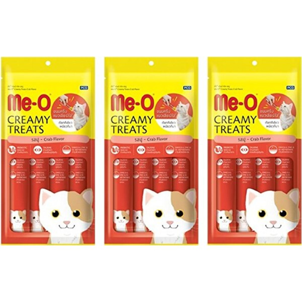 Me-O Creamy Treats Yengeçli Kedi Ödül Maması (4 x 15 G) 3 Adet Evcil Hayvan Ürünleri Fiyatı