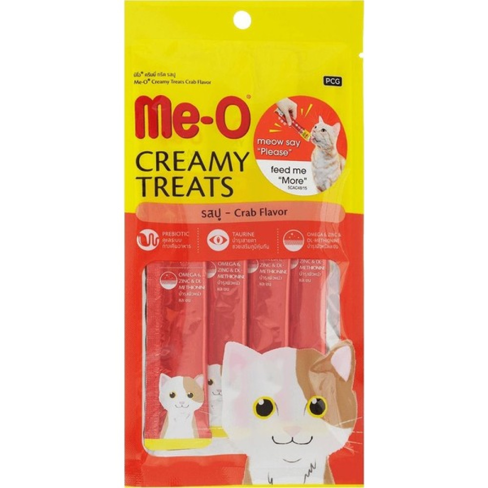 Me-O Creamy Treats Yengeçli Sıvı Kedi Ödülü 4 x 15 gr Evcil Hayvan Ürünleri Fiyatı