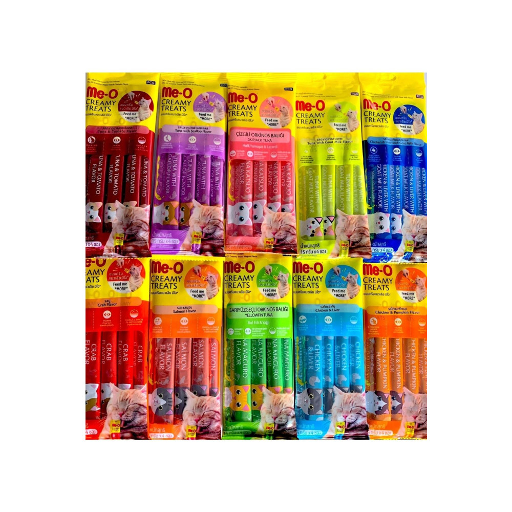 me-o Meo Creamy Treats 10 Lu Karma Paket 4x15 Gr Ek Besin Ve Kedi Ödülü Toplam 600 Gr Evcil Hayvan Ürünleri Fiyatı