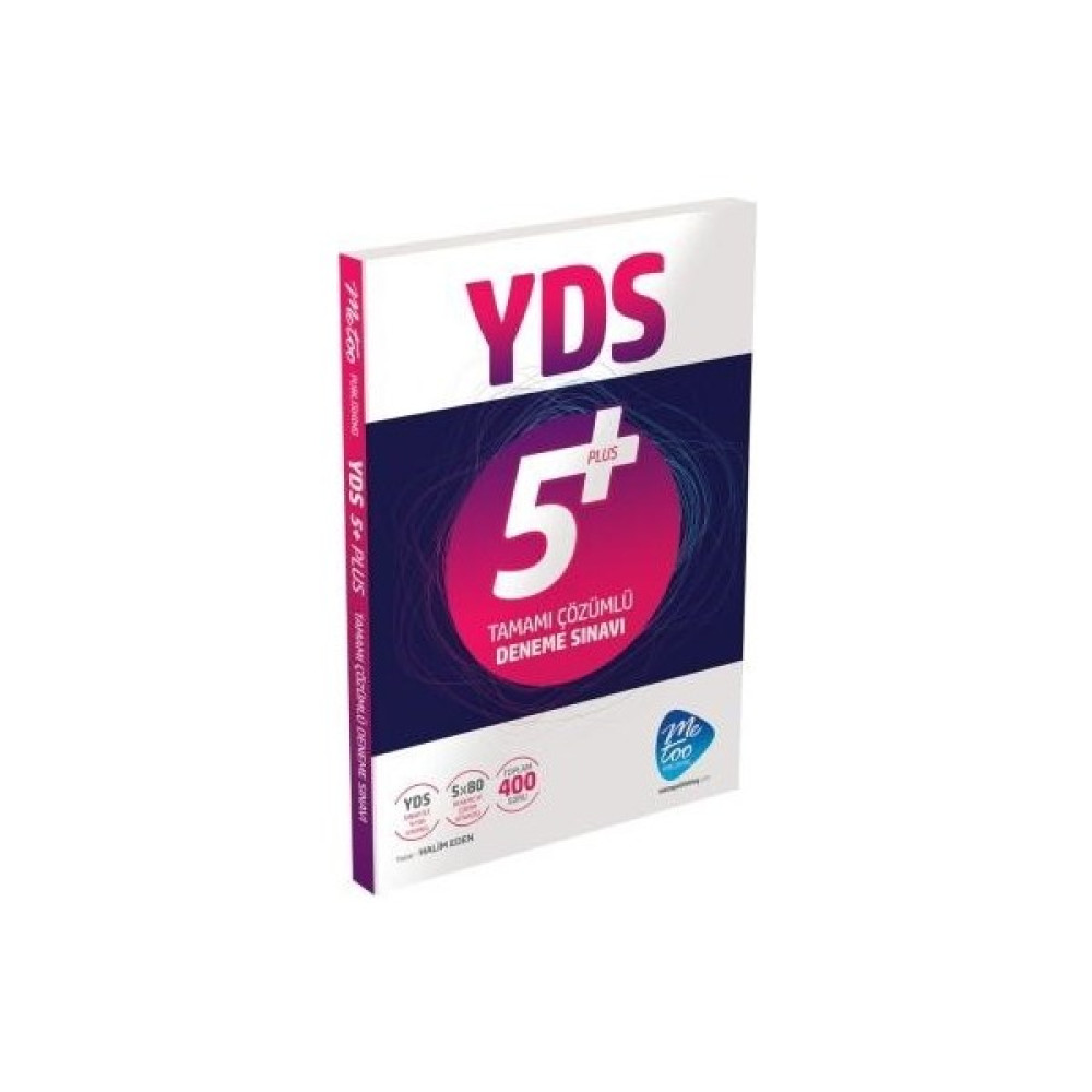 Me Too Publishing Yds 5 Plus Tamamı Çözümlü Deneme Sınavı - Halim Eden YDS Fiyatı