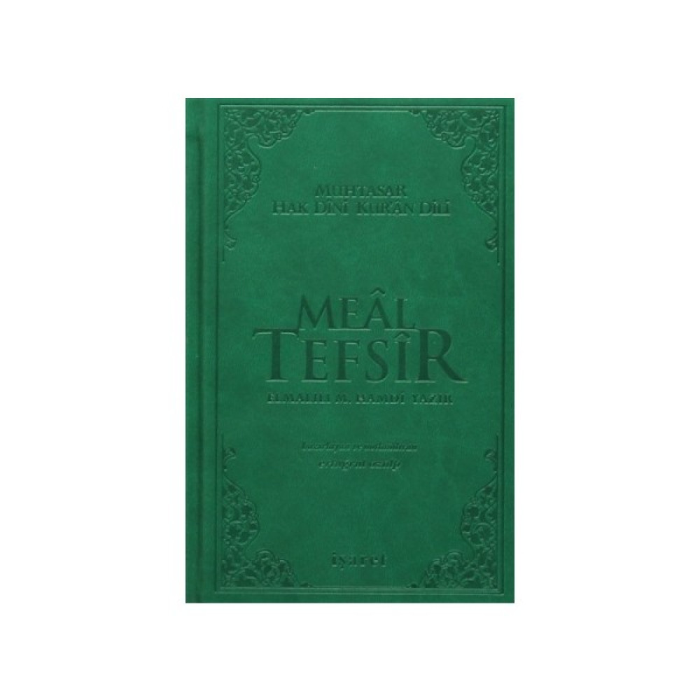 Meal Tefsir - Muhtasar Hak Dini Kur’an Dili (Yeşil Renk) - Elmalılı Muhammed Hamdi Yazır İnceleme Kitapları Fiyatı