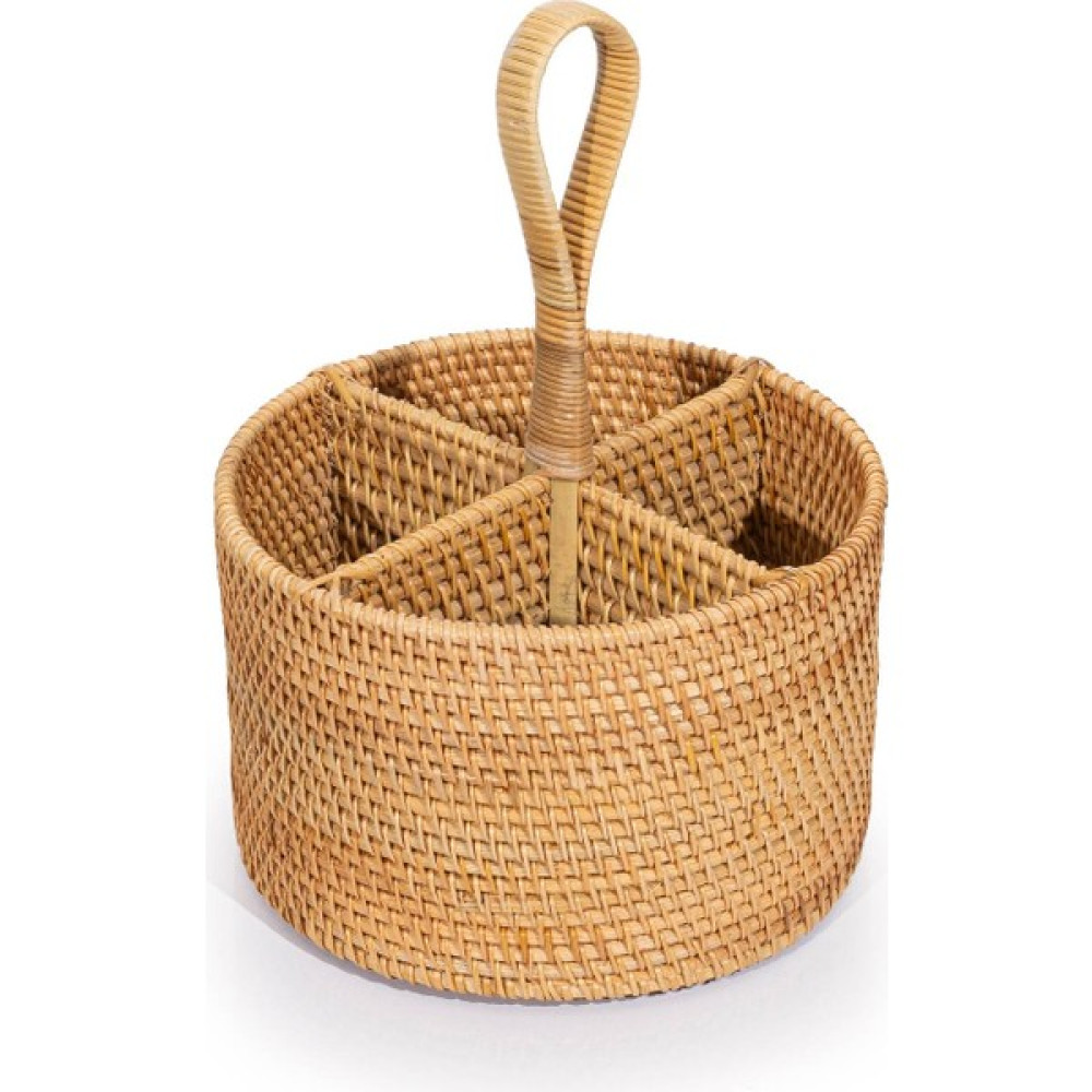 Meander El Yapımı Rattan Yuvarlak 4 Bölmeli Kaşıklık 8887 Pratik Mutfak Gereçleri Fiyatı