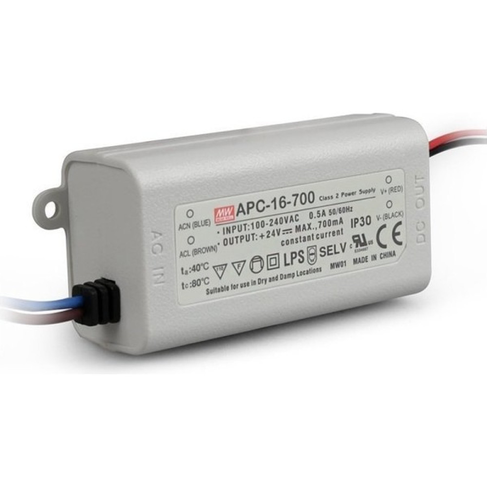 MEANWELL APC-16-700 9~24VDC 700MA IP30 Meanwell Güç Kaynağı Power Supply Fiyatı