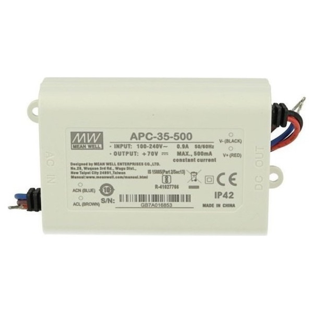 MEANWELL APC-35-500 25~70VDC 500MA IP42 Meanwell Güç Kaynağı Power Supply Fiyatı
