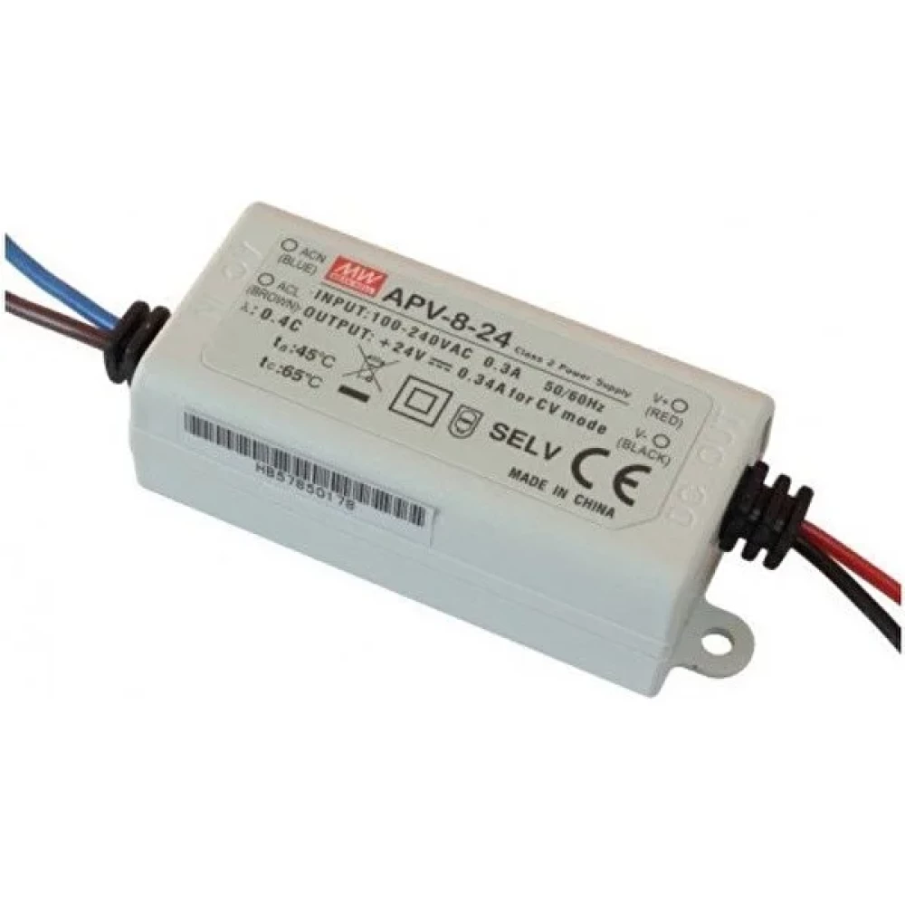 MEANWELL Apv-08-24 24VDC 0.34AMP Meanwell Güç Kaynağı Power Supply Fiyatı