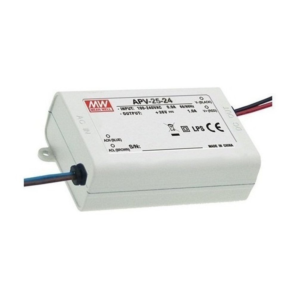 MEANWELL Apv-25-24 24VDC 1.05AMP Meanwell Güç Kaynağı Power Supply Fiyatı