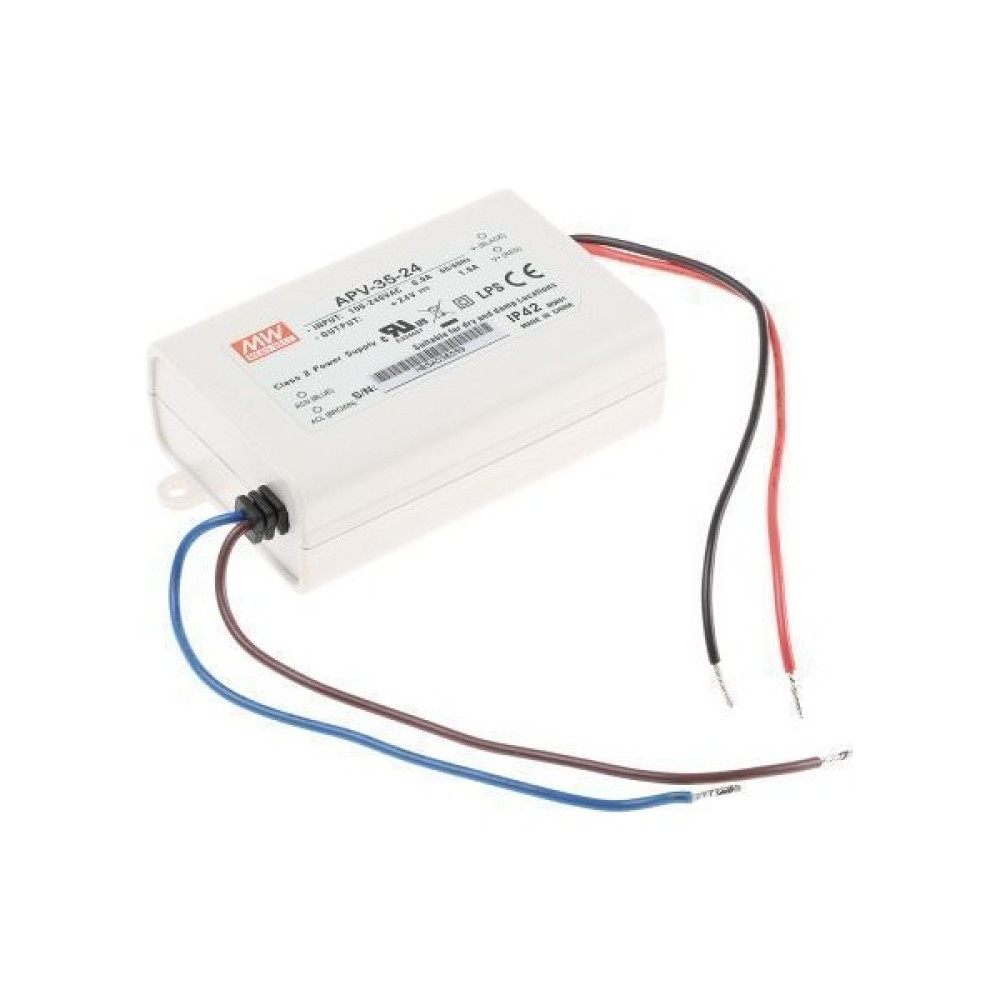 MEANWELL Apv-35-24 24VDC 1.5AMP Meanwell Güç Kaynağı Power Supply Fiyatı