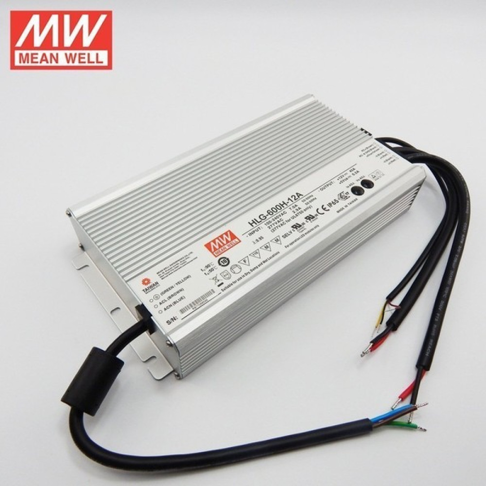 MEANWELL HLG-600H-12A 12VDC 40.0AMP Adj Meanwell Güç Kaynağı Power Supply Fiyatı