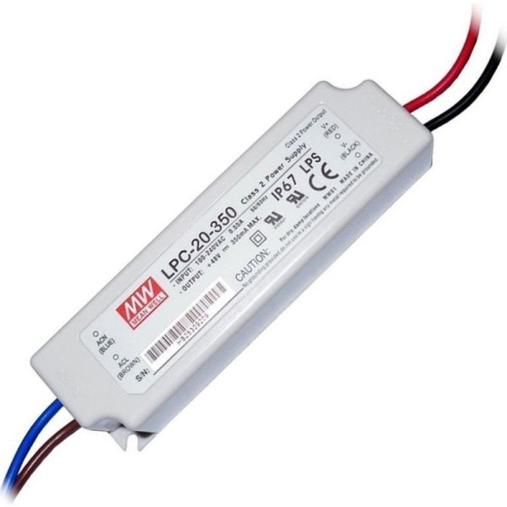 MEANWELL LPC-20-350 9~48VDC 350MA IP67 Meanwell Güç Kaynağı Power Supply Fiyatı