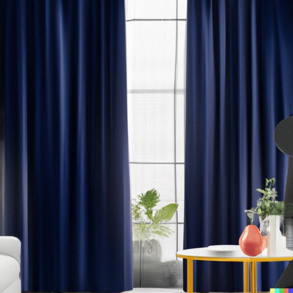 Mebelport Curtain Karartma Perde 100% Lüks Blackout Koyu Lacivert Çift Taraflı Double Blackout - 100 x 300 cm Fon Perde Fiyatı
