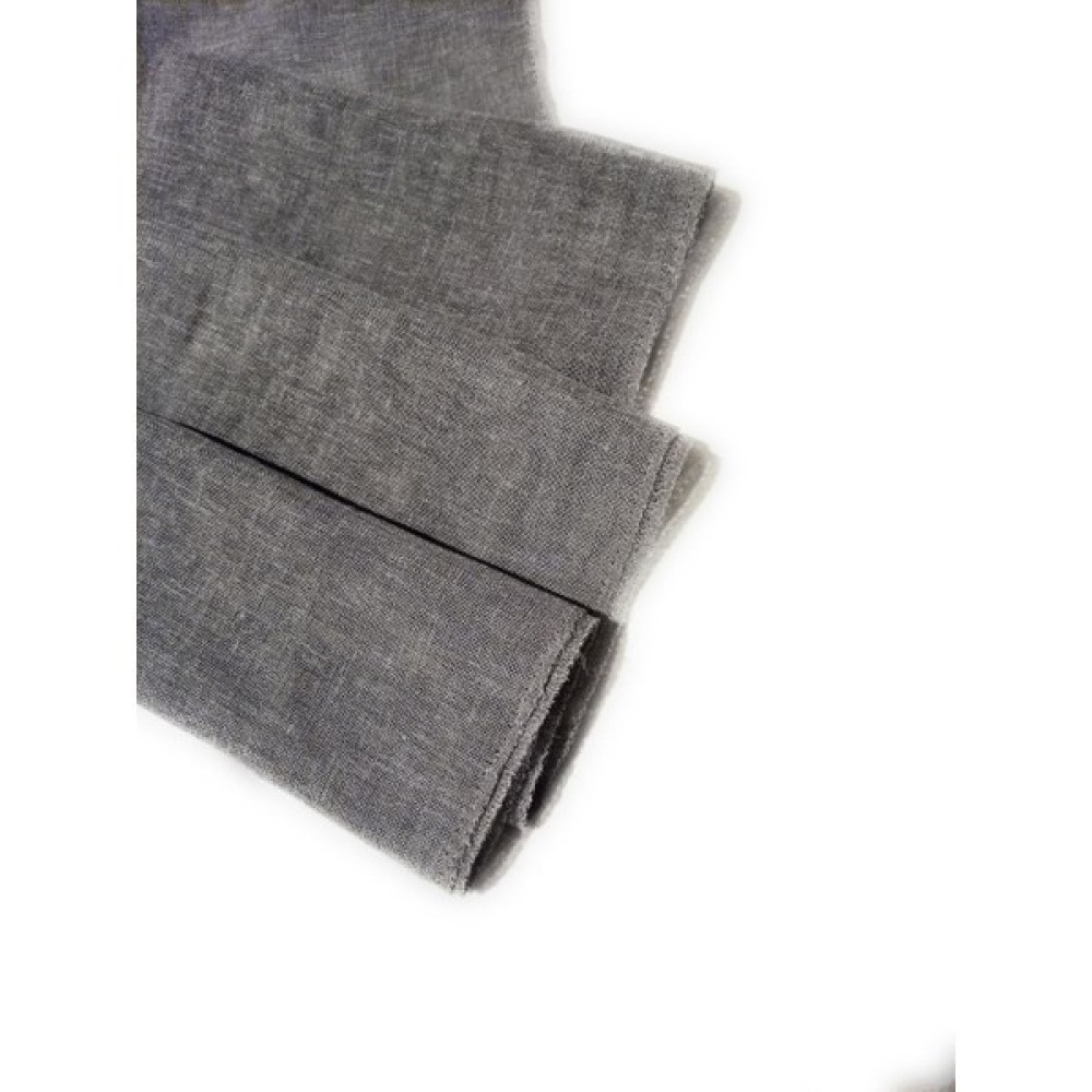 Mebelport Keten Tül 1/3 Sıklık Boru Pileli - 100 x 250 cm - Gri Tül Perde Fiyatı