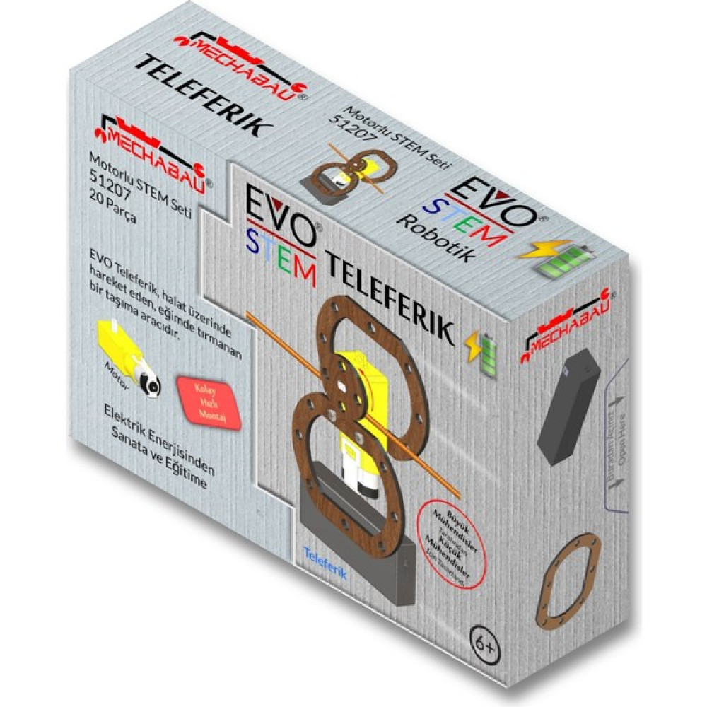 Mechabau Evo Stem Teleferik 51207 Ahşap 20 Parça Eğitici Oyuncak Fiyatı