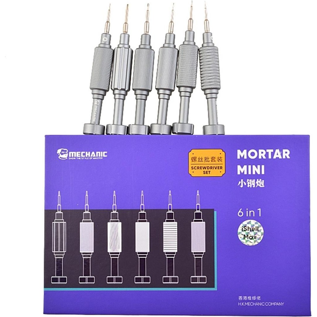Mechanic Mortar Mini Ishell Max S2 Çelik 6 Parça Tornavida Seti Tornavida Fiyatı