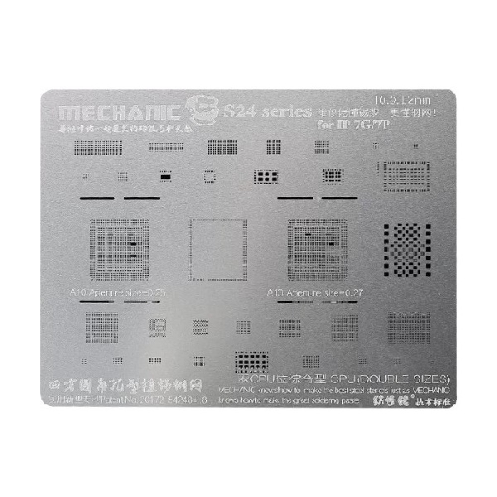 Mechanıc S24 Entegre Kalıp Hıgh-End Bga Steel Stencıls 0.12 mm 1 Adet İphone 7G/7P için A10 0.25 mm A10 0.27 mm Oto Boyaları Fiyatı