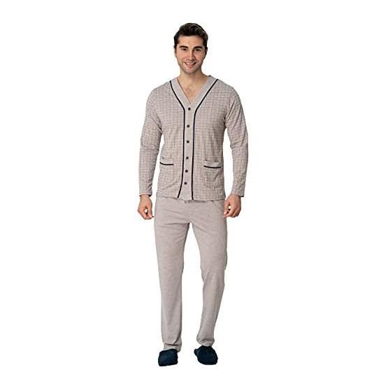 Mecit 22767 Kahverengi Erkek Pijama Takımı