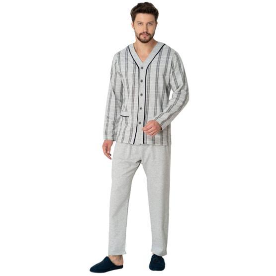 Mecit 2767 Gri Erkek Pijama Takımı