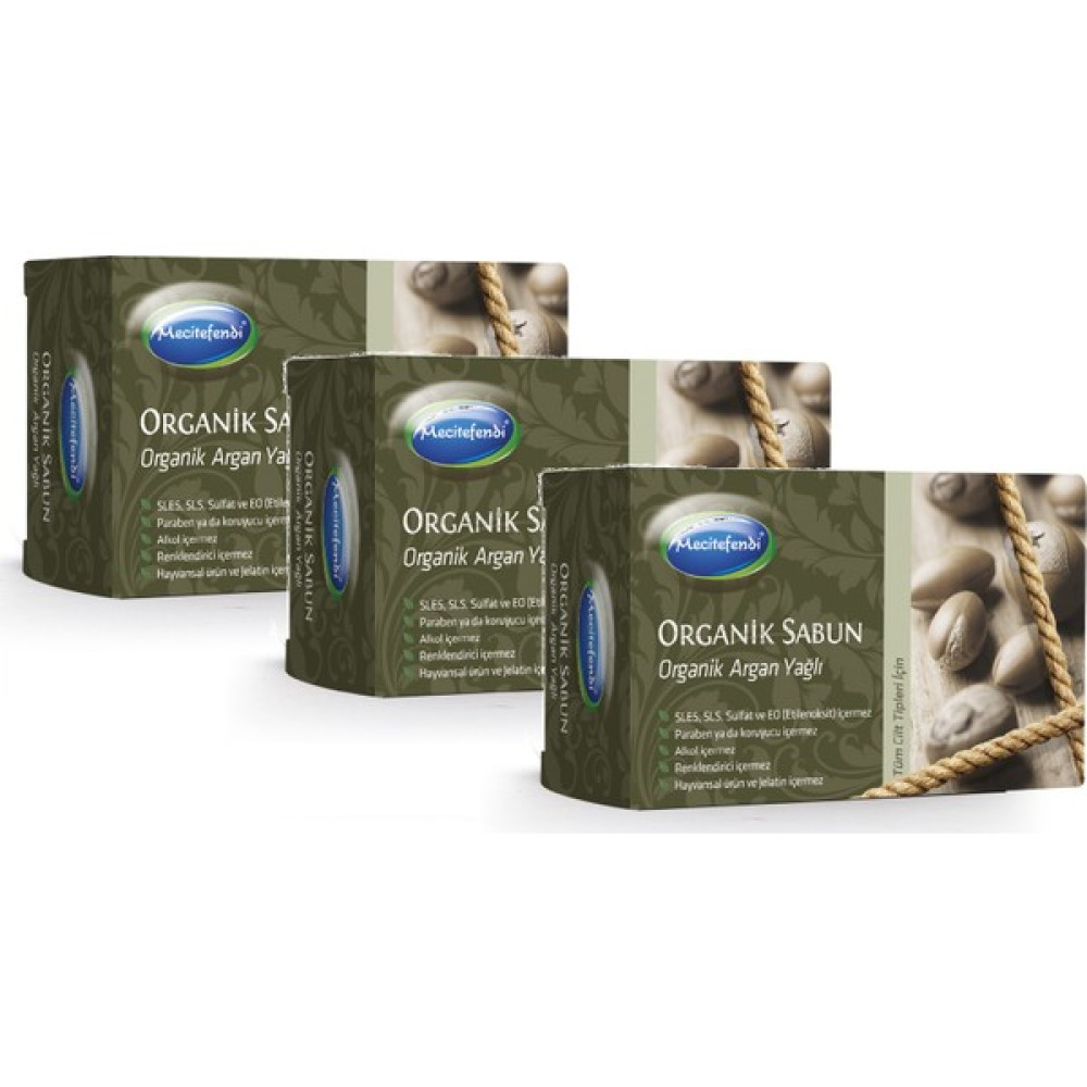 Mecitefendi Organik Argan Yağlı Sabun 125 gr x 3 Adet Oto Boyaları Fiyatı