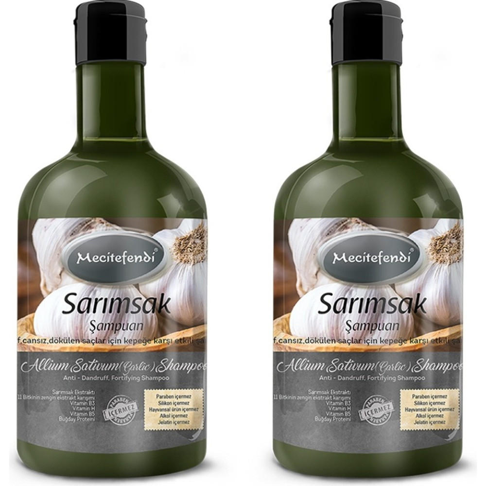 Mecitefendi Sarımsak Şampuan 400 ml Saç Dökülmesine ve Kepeğe Karşı Bitki Özlü Şampuan 2li Şampuan ve Saç Kremi Fiyatı
